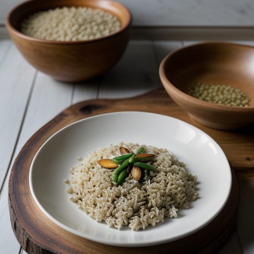 Green Bean Almond Rice recipe image