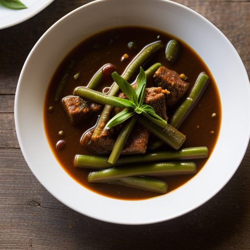 Green Bean Bundles in Sweet Pepper Sauce recipe image