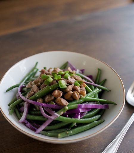 Green Bean & Red Onion Salad recipe image