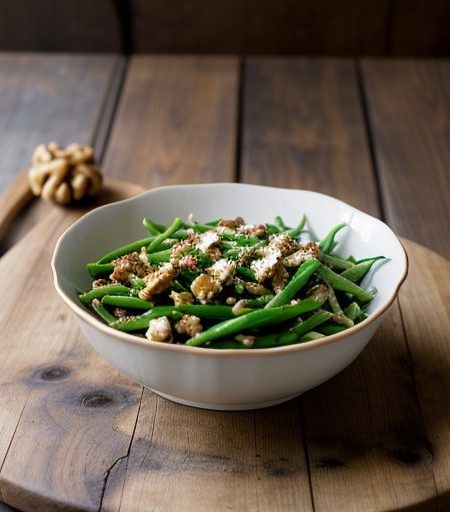 Green Bean Salad With Gruyere & Walnuts recipe image