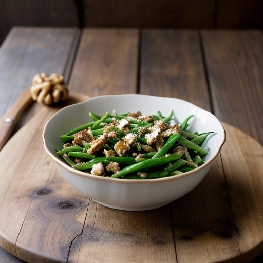 Green Bean Salad With Gruyere & Walnuts recipe image