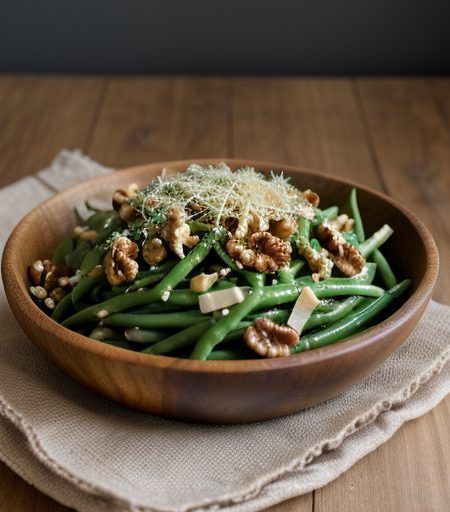 Green Bean Salad With Gruyere and Walnuts recipe image