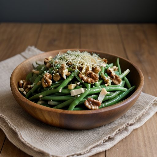 Green Bean Salad With Gruyere and Walnuts recipe image