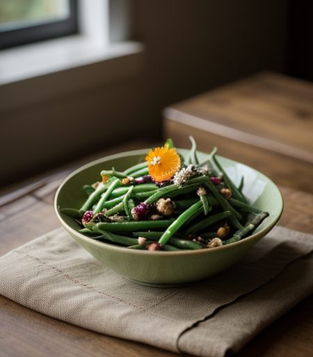 Green Bean Salad With Orange Bergamot Vinaigr recipe image