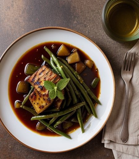 Green Beans Braised With Mint & Potatoes recipe image