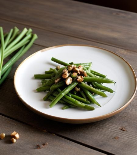 Green Beans & Leeks With Oregon Hazelnuts recipe image