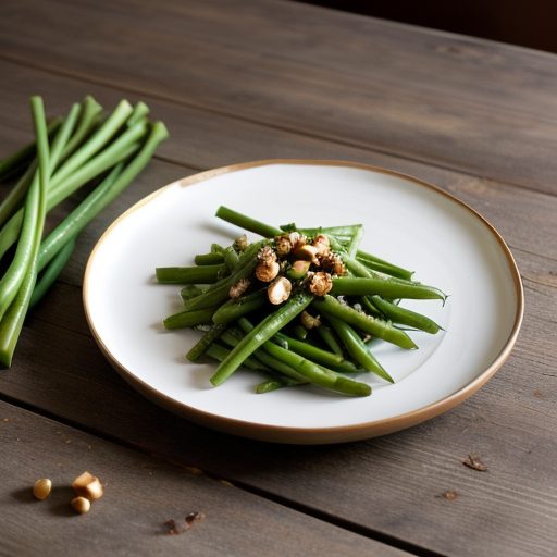 Green Beans & Leeks With Oregon Hazelnuts recipe image