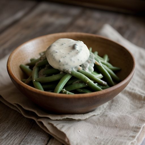 Green Beans With Mushroom Cream Sauce recipe image