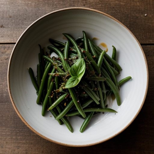 Green Beans in Garlic-Basil Dressing recipe image