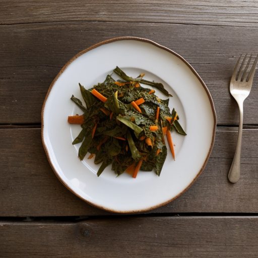 Green Chard & Slivered Carrots recipe image