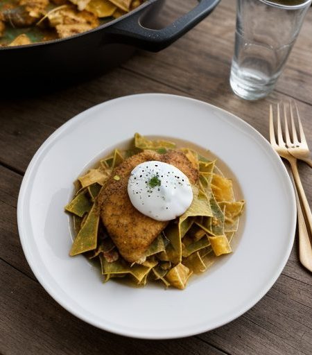 Green Chicken Chilaquiles Stew recipe image
