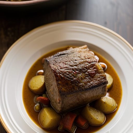 Green Chile Pot Roast With Potatoes recipe image