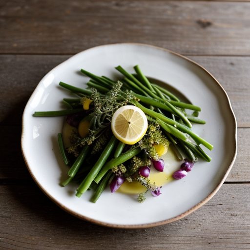 Green Crudites With Lemon Thyme Vinaigrette - Bon Appetit recipe image