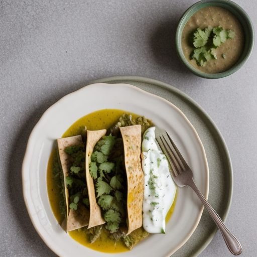 Green Enchiladas - Pork or Chicken recipe image