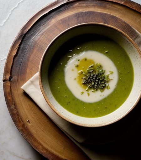 Green Garlic Soup Au Gratin recipe image