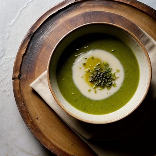 Green Garlic Soup Au Gratin recipe image