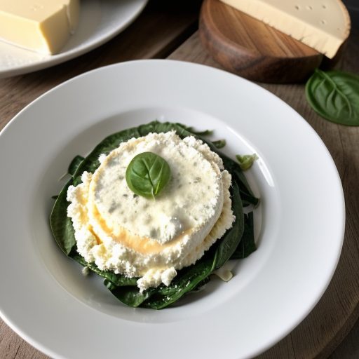 Green Linquine With Four Cheeses recipe image