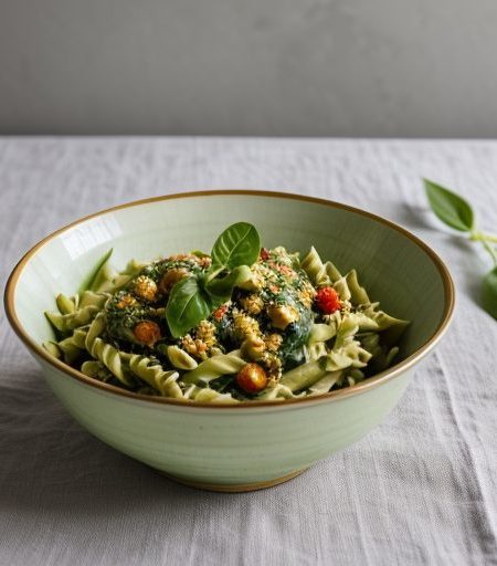 Green Pasta Salad recipe image