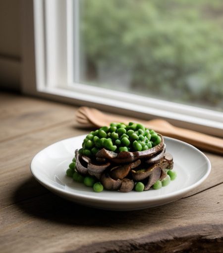 Green Peas & Mushrooms recipe image