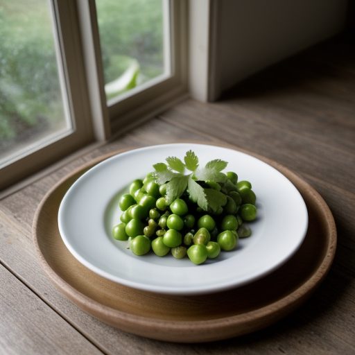 Green Peas With Celery & Ripe Olives recipe image