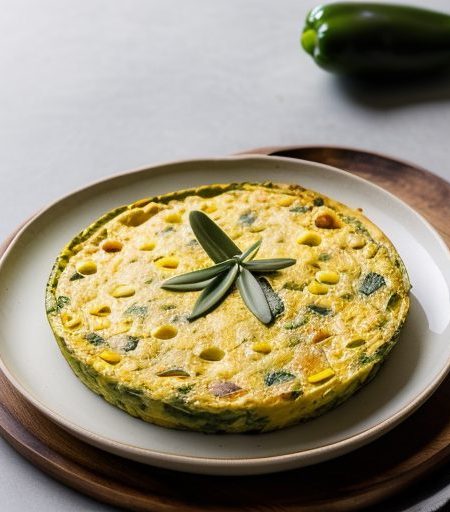 Green Pepper-Corn Frittata recipe image