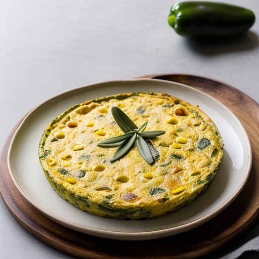 Green Pepper-Corn Frittata recipe image