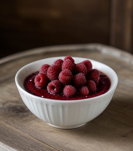 Green Peppercorn-Raspberry Sauce recipe image
