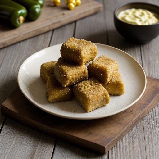 Green Peppers and Deep-Fried Bean Curd recipe image