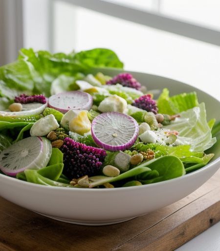 Green Salad With Dill Dressing recipe image