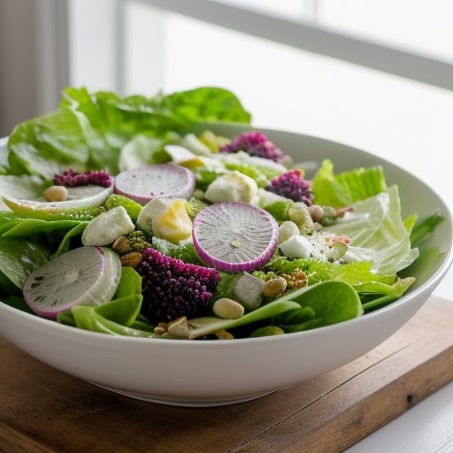 Green Salad With Dill Dressing recipe image