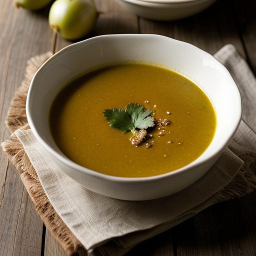 Green Tomato Soup With Garlic~ Ginger~ Cumin recipe image