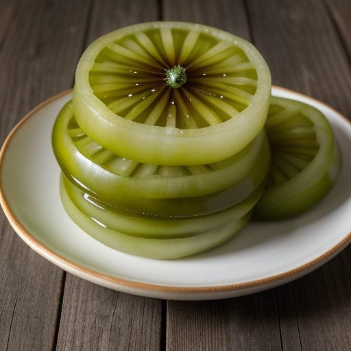 Green Tomato and Onion Pickles recipe image