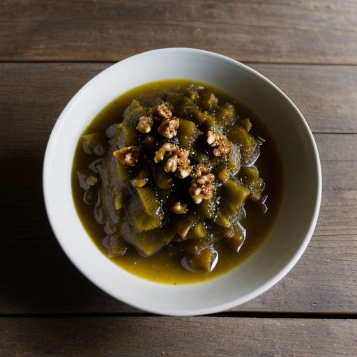 Green Tomato and Walnut Relish recipe image