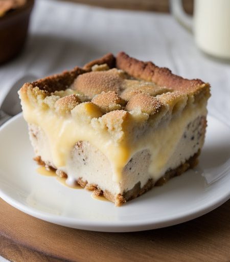 Greenbrier Bread Pudding With Vanilla Sauce recipe image