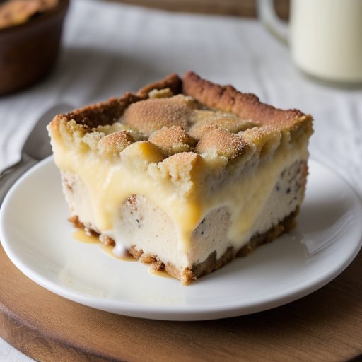 Greenbrier Bread Pudding With Vanilla Sauce recipe image
