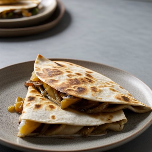 Griddled Quesadillas With Caramelized Onions recipe image