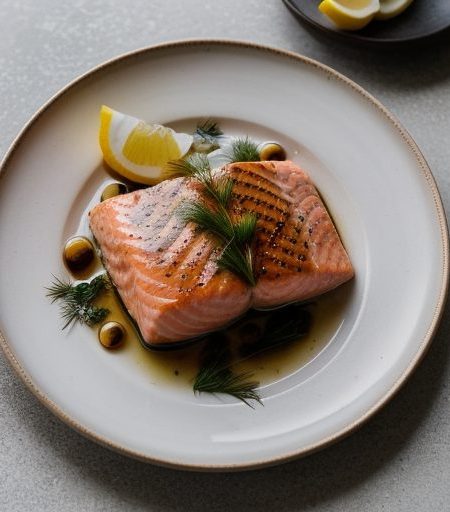 Grill Poached Salmon recipe image