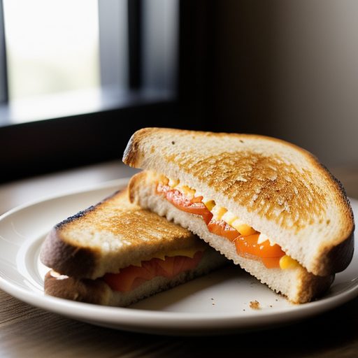 Grilled American Cheese and Tomato Sandwich recipe image