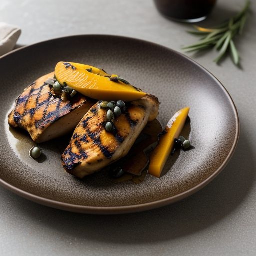Grilled Asian-Spiced Mango & Chicken recipe image