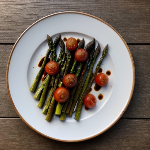 Grilled Asparagus & Tomatoes With Balsamic recipe image