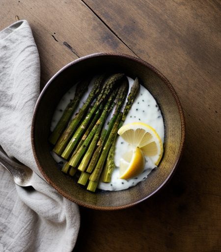 Grilled Asparagus With Lemon Dip recipe image