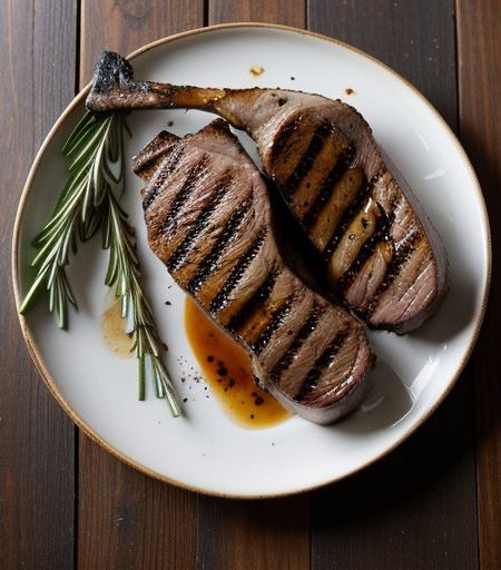 Grilled Balsamic Veal Chops recipe image