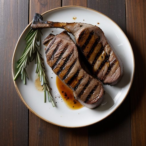 Grilled Balsamic Veal Chops recipe image