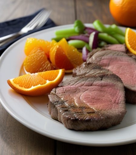 Grilled Beef Blade Steaks With Spicy Orange Marinade recipe image