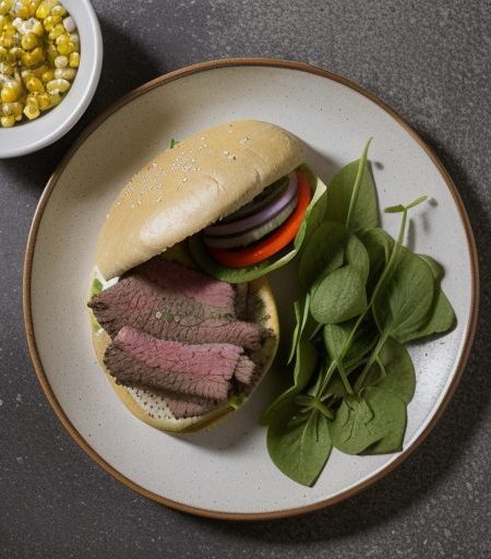 Grilled Beef Fajita Sandwich - Country Living recipe image