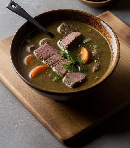 Grilled Beef Soup recipe image