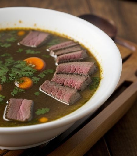 Grilled Beef Soup recipe image