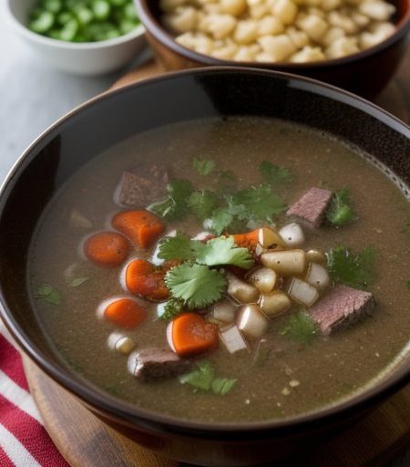Grilled Beef Soup recipe image