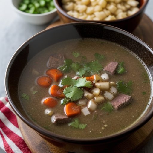 Grilled Beef Soup recipe image
