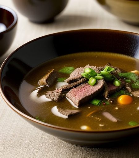 Grilled Beef Soup recipe image